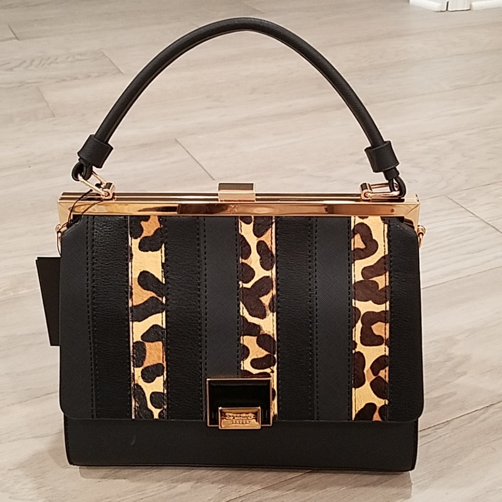 Dune London Calf Hair Crossbody Satchel